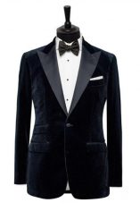 Smoching negru de catifea 05