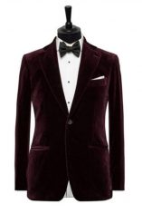 smoching visiniu de catifea