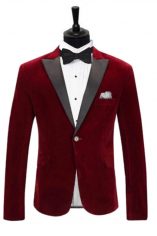 smoching visiniu de catifeal model