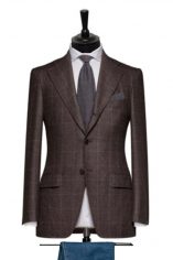 sacou maro cu carouri