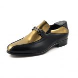 Pantofi B12-AK2868-141 SOAVE ORO-SPAZZOLATO NERO
