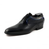 Pantofi CR1768-SP-067 SPAZZOLATO NERO-SOTTO PROFILO BLUETTE